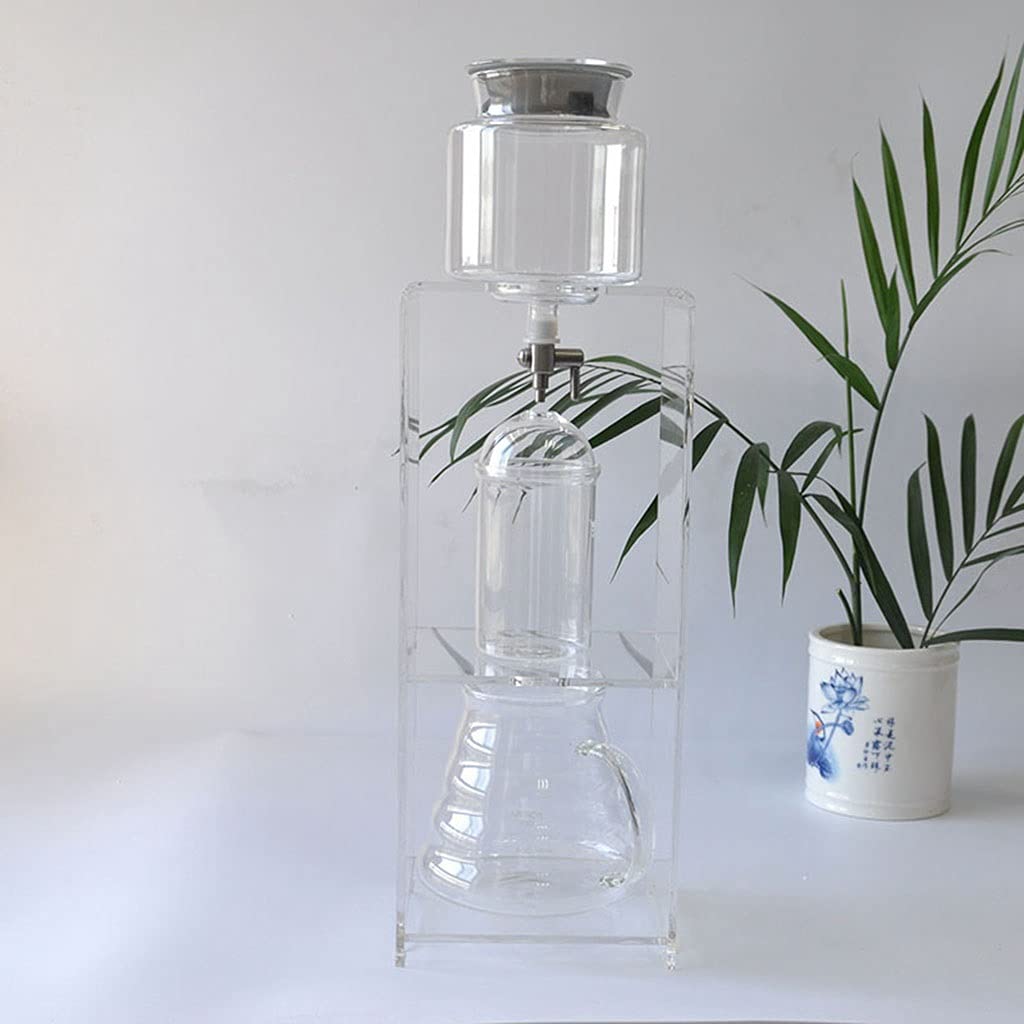 Premium Cold Brew Coffee Maker - Glass Carafe with Adjustable Water Flow for Homemade Cold Brew & Iced Coffee - Perfect for Home, Office & Travel (350ml, BPA-Free) | Ideal for Coffee Lovers, Camping Trips & Hot Summer Days