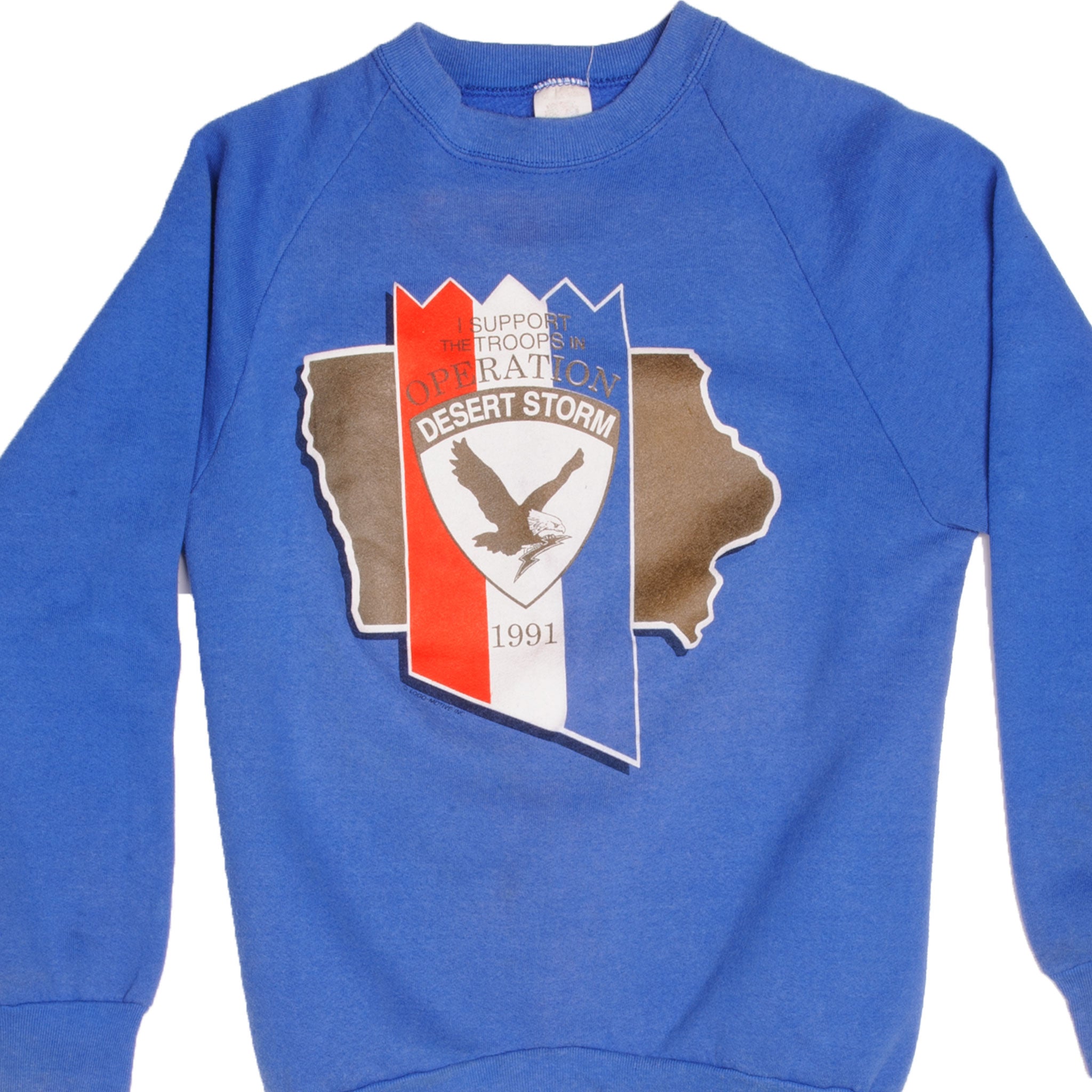 Vintage US Army Desert Storm Operation Sweatshirt 1991 - Medium Size, Made in USA - Military Apparel for Men, Casual Wear & Patriotic Outfits