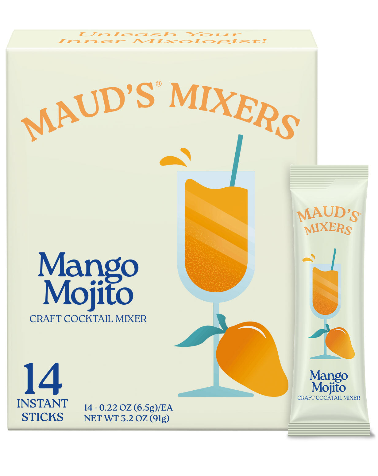 Maud's Mixers Mango Mojito Cocktail Mix - Premium Non-Alcoholic Drink Mix for Margaritas, Mocktails & Summer Parties - Perfect for Poolside Relaxation & Backyard BBQs