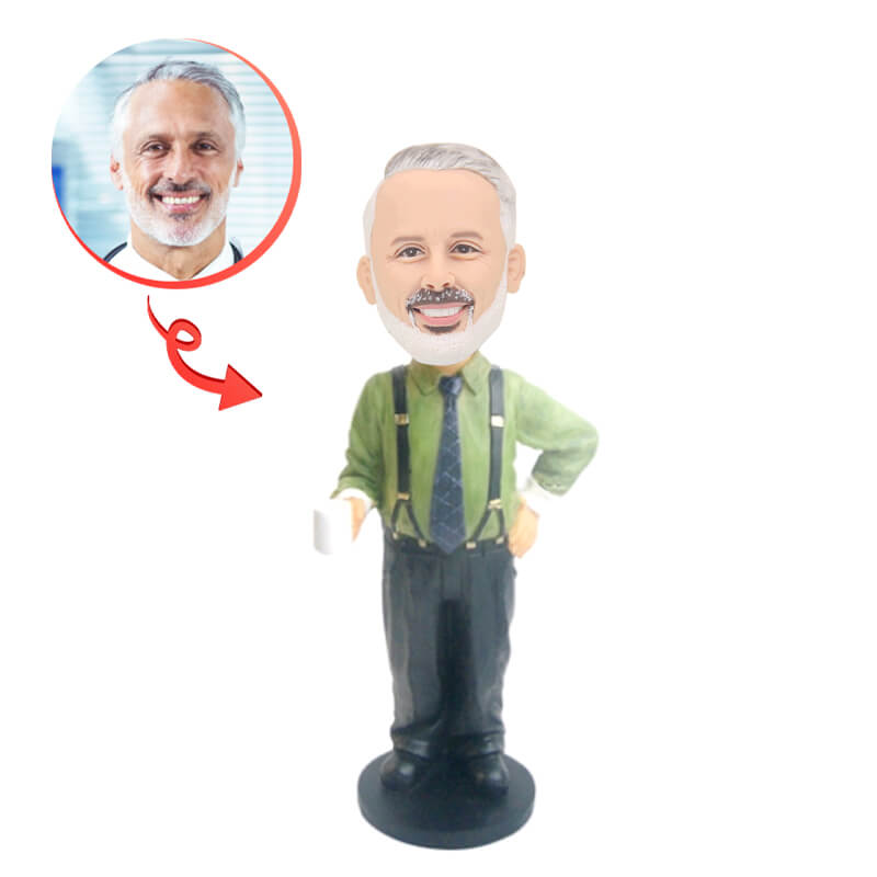 Custom Office Clerk Bobblehead - Personalized Desk Decor for Office, Gifts & Fun Work Environment