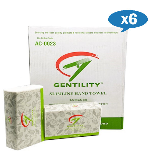 Premium Slimline Hand Towel Set - 23 x 23cm Soft Absorbent Bath & Kitchen Towels for Guest Bathrooms, Luxury Hotels & Spa Use