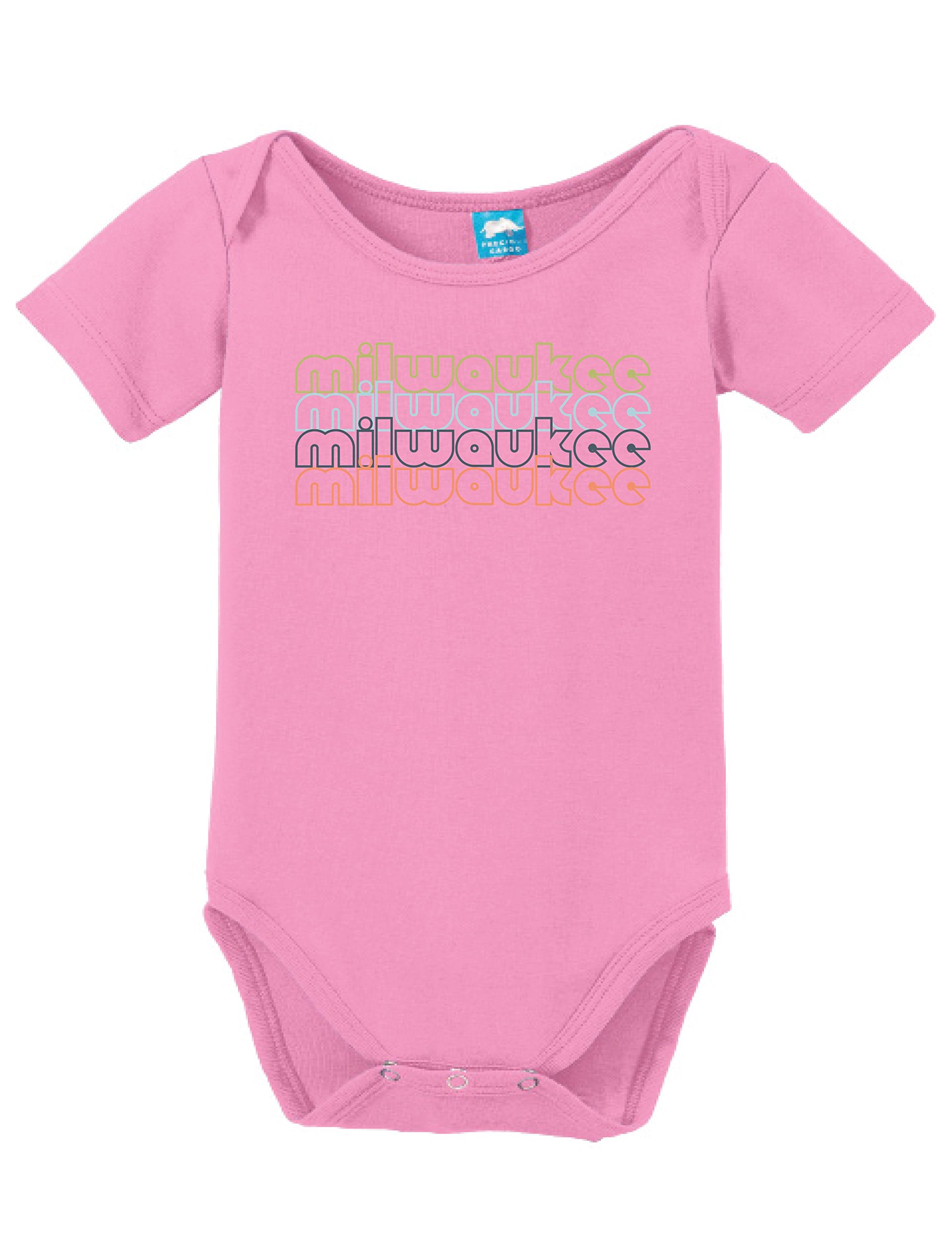 Milwaukee Wisconsin Retro Printed Infant Bodysuit - Soft Cotton Baby Romper for Newborns & Toddlers - Perfect for Family Outings, Photo Shoots & Casual Wear