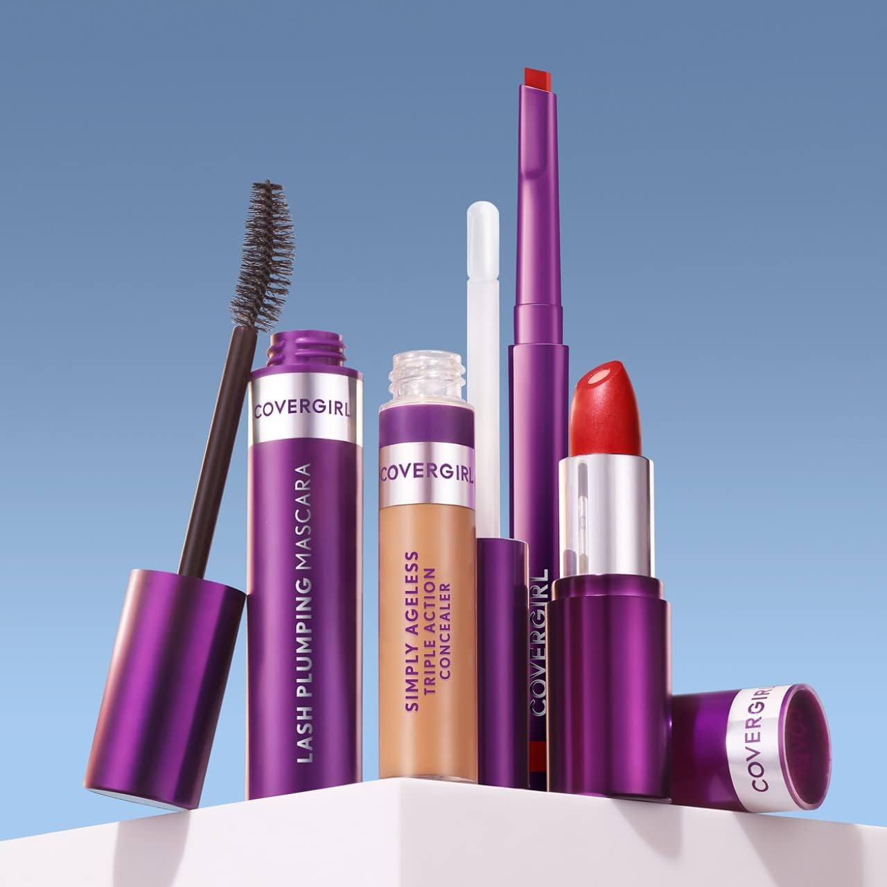 COVERGIRL Simply Ageless Lip Flip Liner in Loving Rose - 1 Pack | Anti-Aging Lip Liner for Smooth, Full Lips | Perfect for Everyday Wear & Special Occasions