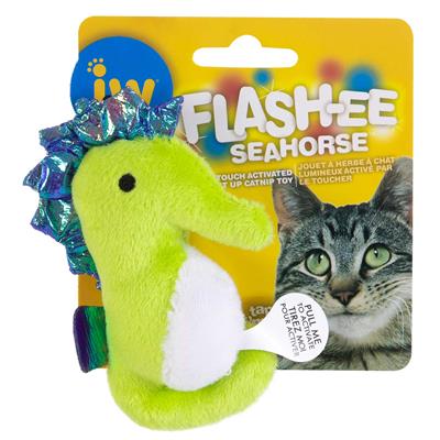 FLASH EE SEAHORSE CAT Toy - Interactive Plush Stuffed Animal for Cats - Cute & Durable Pet Plaything for Indoor Fun, Hunting Games & Cuddling