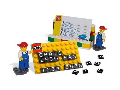 LEGO Desk Business Card Holder (850425) - Fun & Functional Office Organizer for Professionals, Home & Office Use