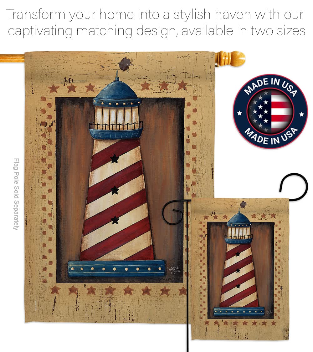 Patriotic Lighthouse Flags Set - 28