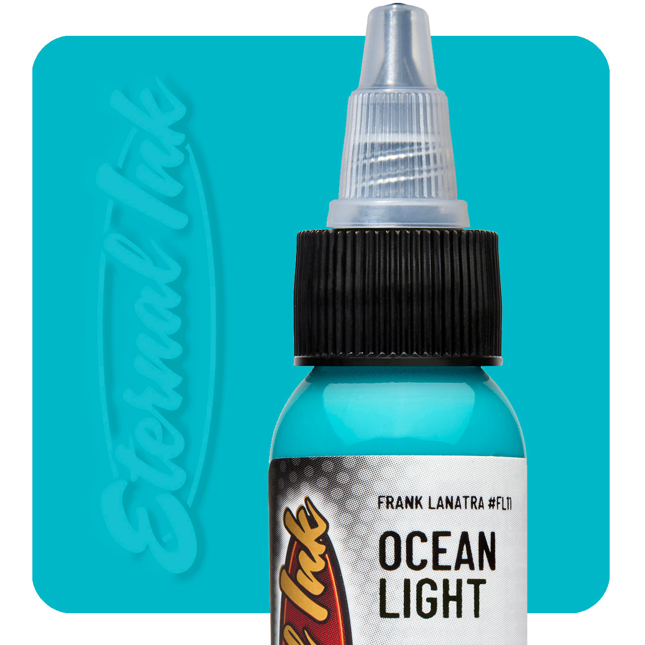 Eternal Frank La Natra Ocean Light Ink 1oz - Premium Waterproof Calligraphy Ink for Artists & Lettering - Perfect for Dip Pens, Brush Lettering, and Art Projects