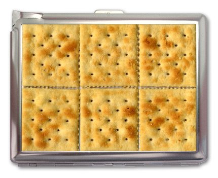 Funny Retro Cigarette Case & Lighter Holder - Vintage Style Metal Business Card Wallet - Perfect for Parties, Gifts & Collectors