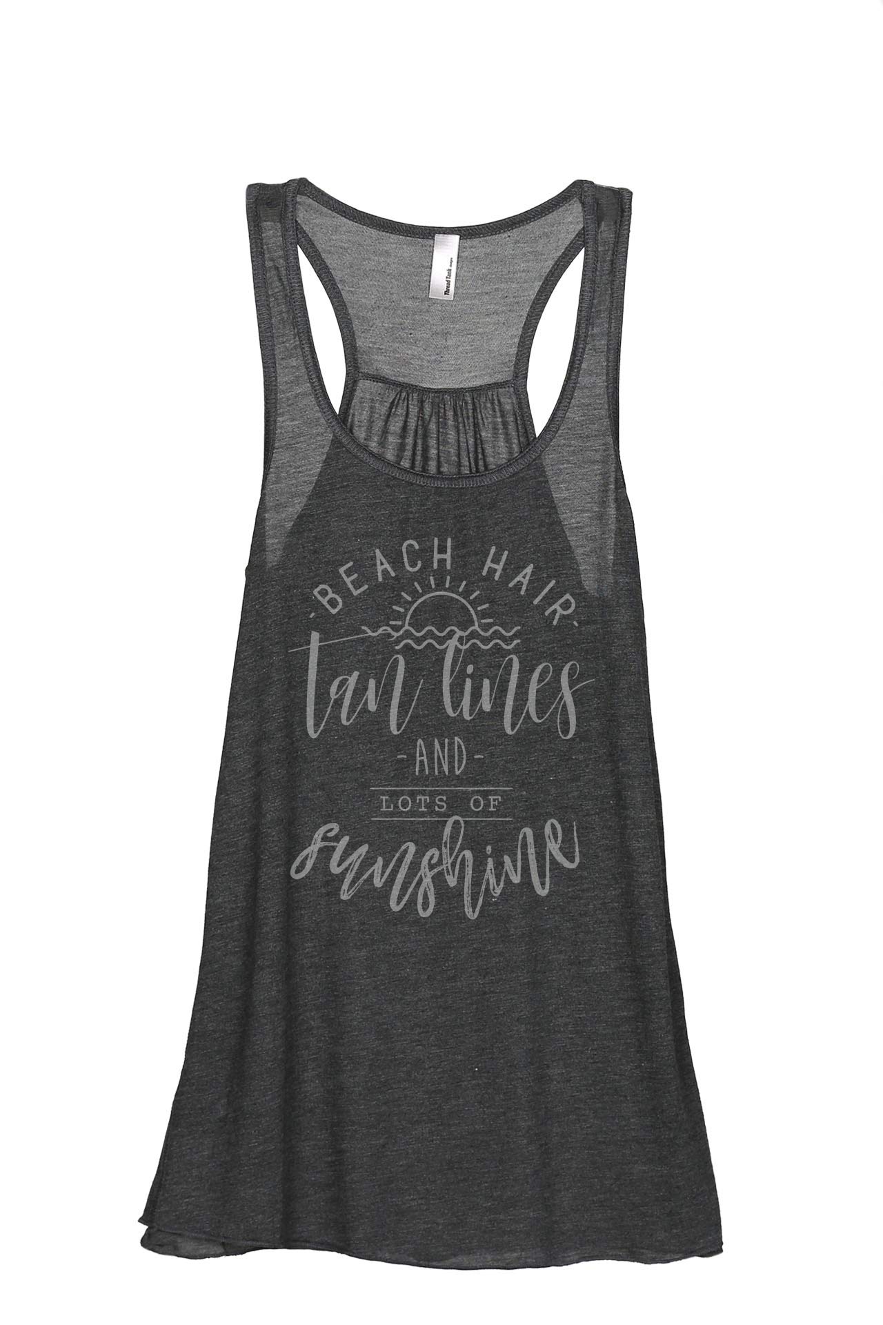 Women's Flowy Racerback Tank Top - Sleeveless Summer Beachwear for Tan Lines & Sunshine | Perfect for Beach Vacations, Pool Parties & Casual Outings