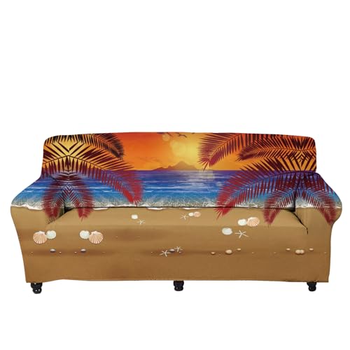 Hawaiian Palm Orange Sky