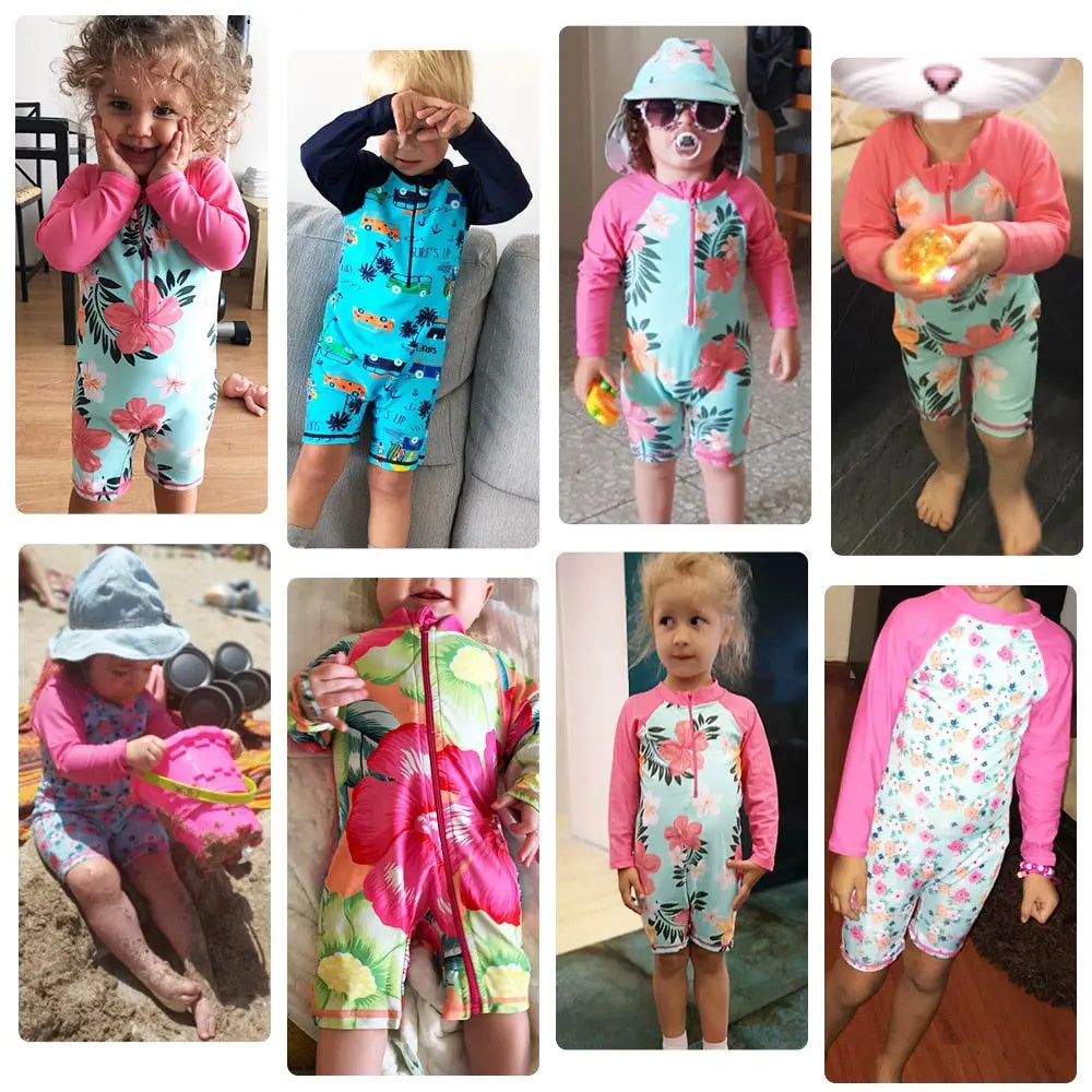 Toddler Bathing Suit for Boys & Girls 0-6 Years | UV Protection Kids Swimwear for Beach, Pool & Water Play