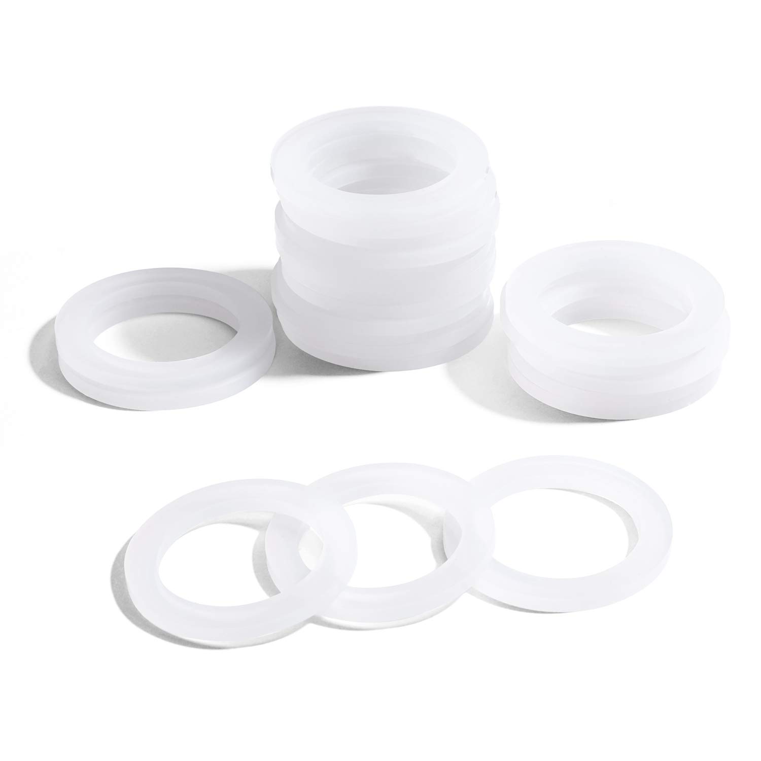 8-Pack Food Grade Silicone Gasket Seal Rings for Bialetti Moka Express 6-Cup Stovetop Coffee Maker - Heat Resistant Replacement Seals for Aluminum Coffee Pots - Perfect for Home Brewing & Espresso Making