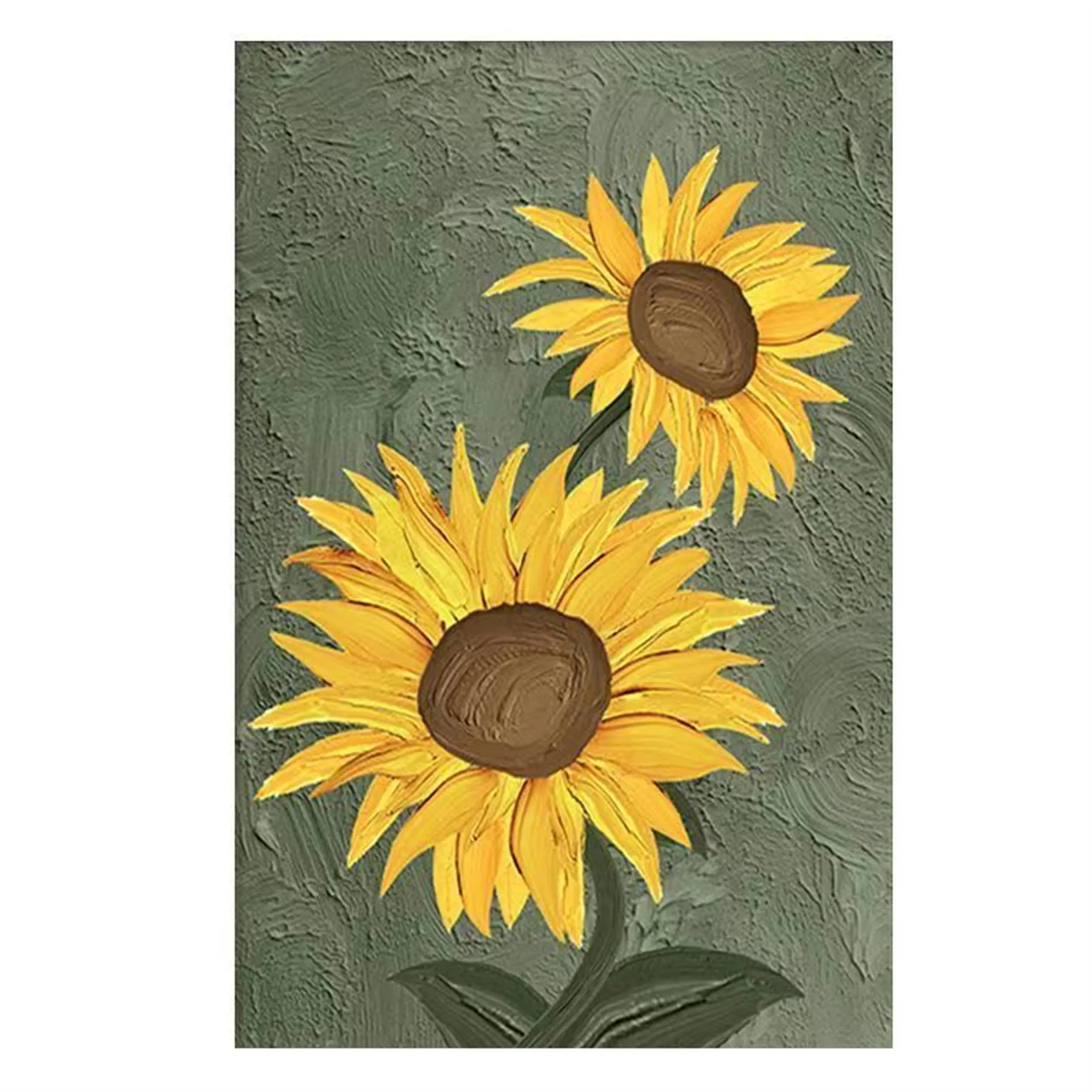 Flower and Tree Painting #FT 088 - Handmade Canvas Wall Art for Home Decor, Living Room, Bedroom & Office