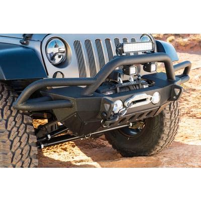 Smittybilt 76724 SRC Gen 2 Heavy Duty Steel Front Bumper for Jeep Wrangler & Off-Road Vehicles - Perfect for Trail Riding & Rock Crawling