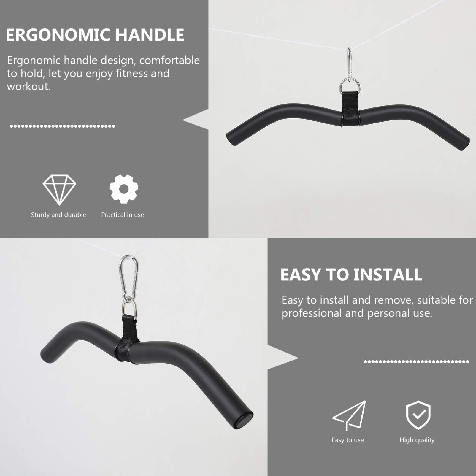BESPORTBLE Resistance Bands with Bicep Bar - Home Gym Workout Equipment Set for Strength Training, Arm Curls & Full Body Exercises | Perfect for Home Fitness, Weight Training & Muscle Building
