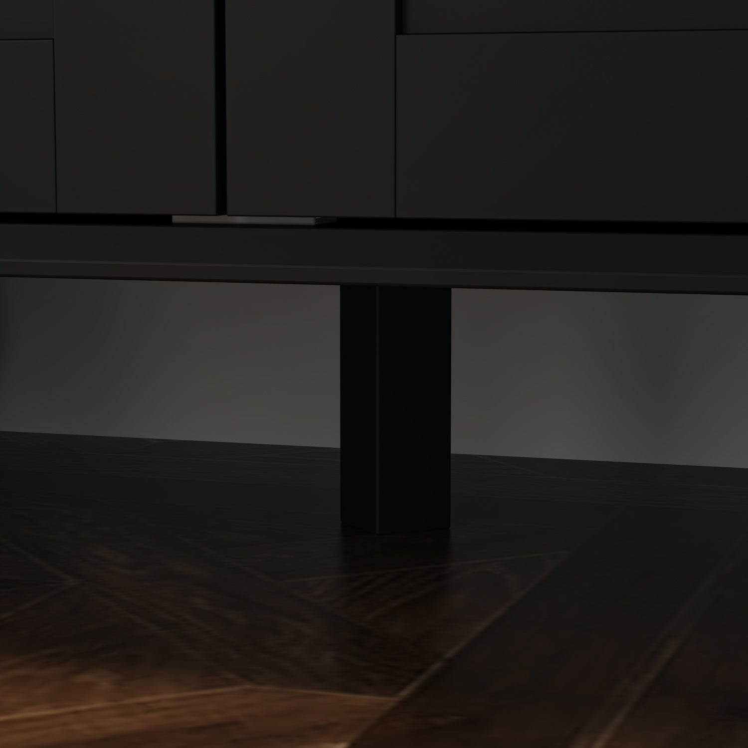Glass Door Storage Cabinet with Adjustable Shelves - Perfect for Living Room, Bedroom, or Office Organization