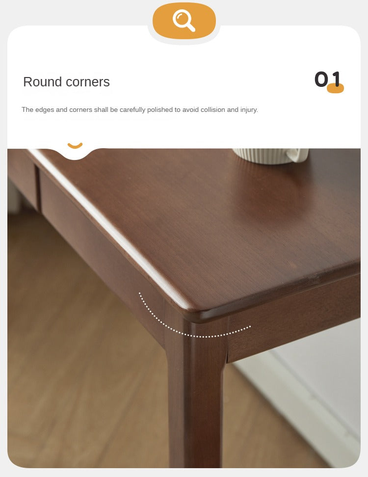 Premium Beech Solid Wood Study Desk - Durable & Stylish Home Office Furniture for Work & Study