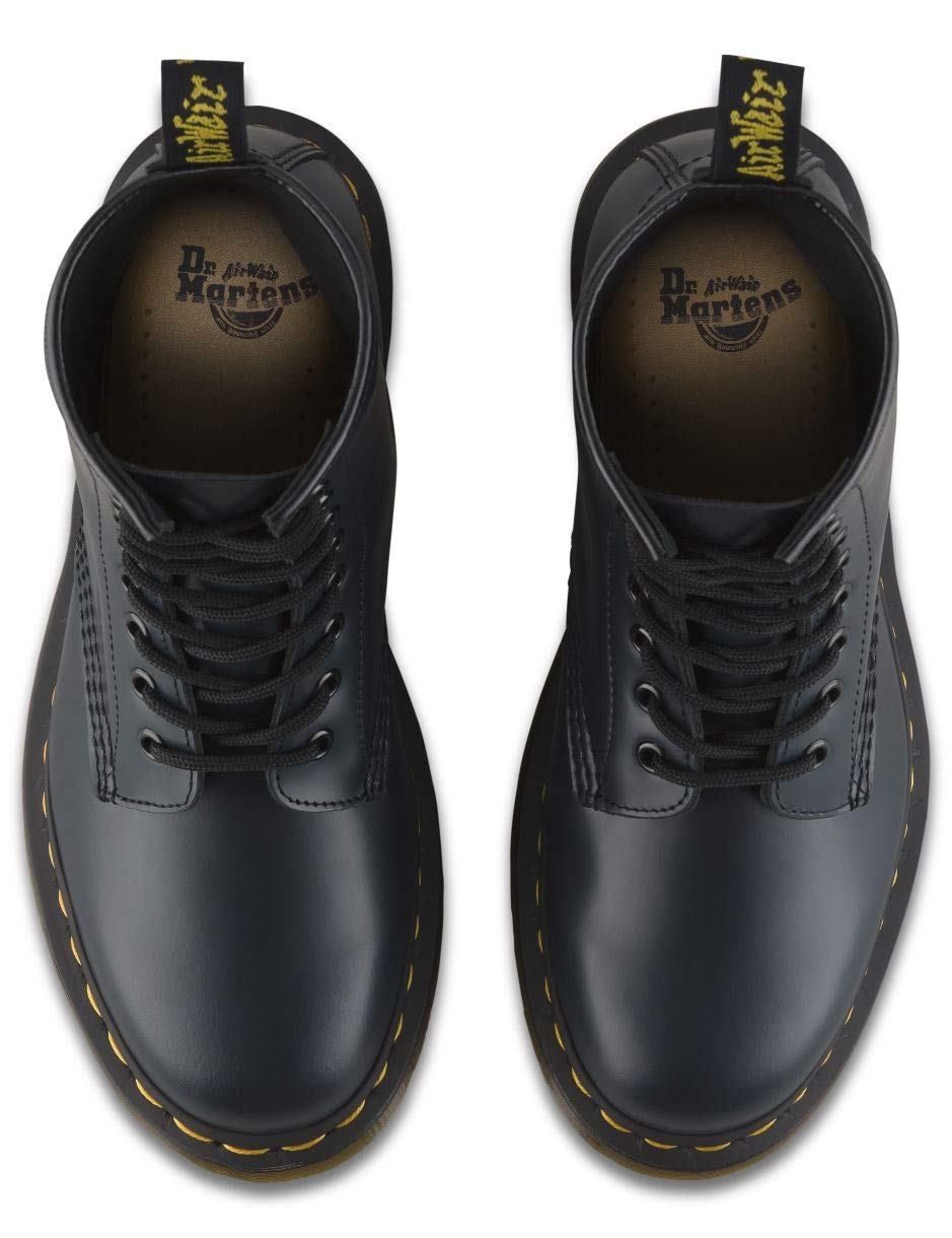Dr. Martens Unisex 1460 Mono Smooth Leather 8-Eye Combat Boots for Men & Women - Perfect for Punk Fashion, Workwear & Everyday Street Style