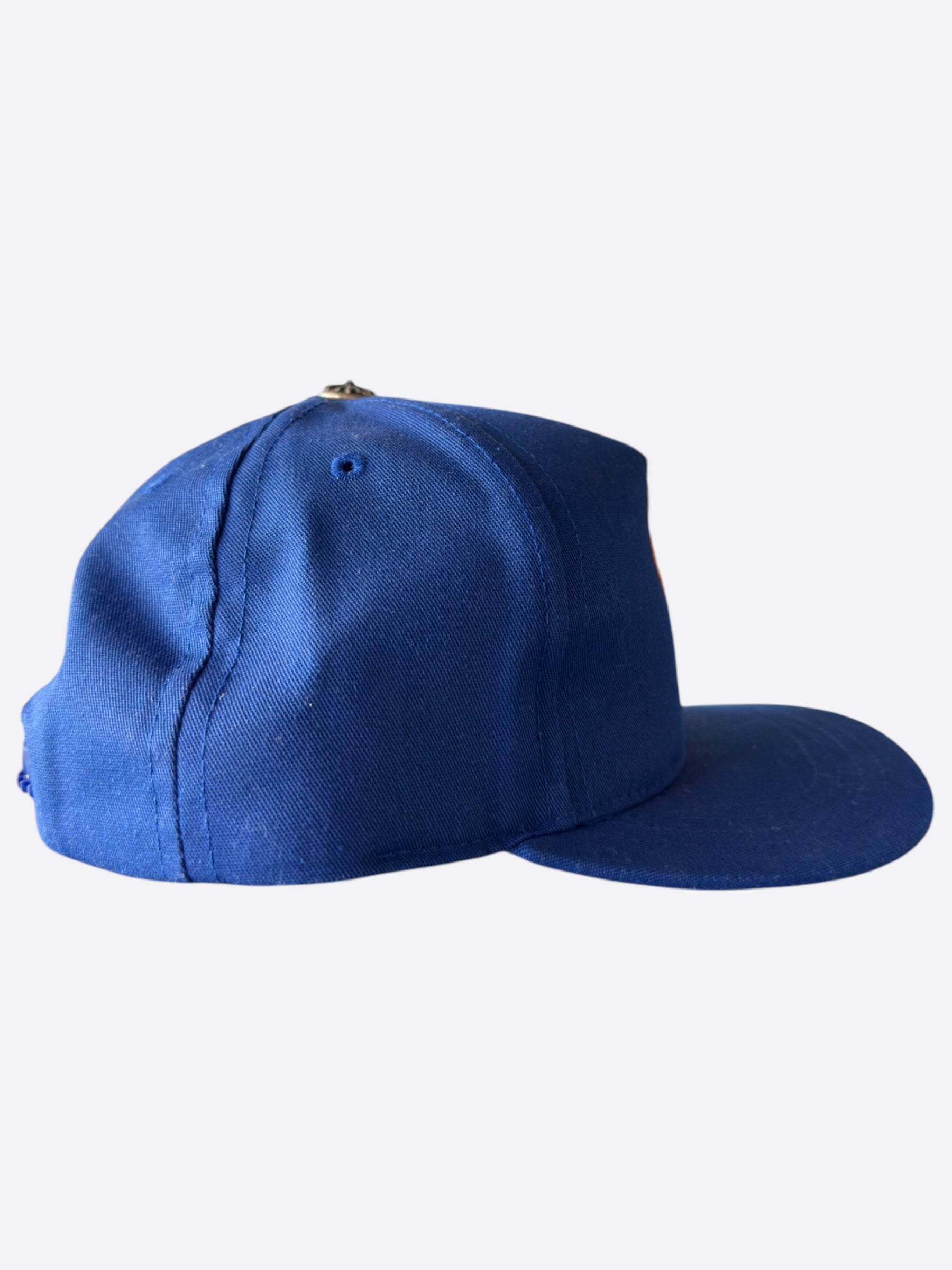 Chrome Hearts CH Logo Hat - Blue & Orange Adjustable Baseball Cap for Men & Women | Stylish Streetwear Accessory for Casual Outfits & Hip-Hop Fashion