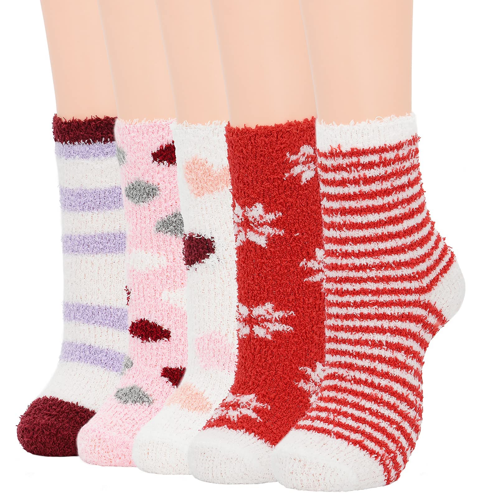 Women's Fuzzy Winter Socks - Warm Fluffy Athletic Socks for Outdoor Sports & Cozy Home Wear | American Trends