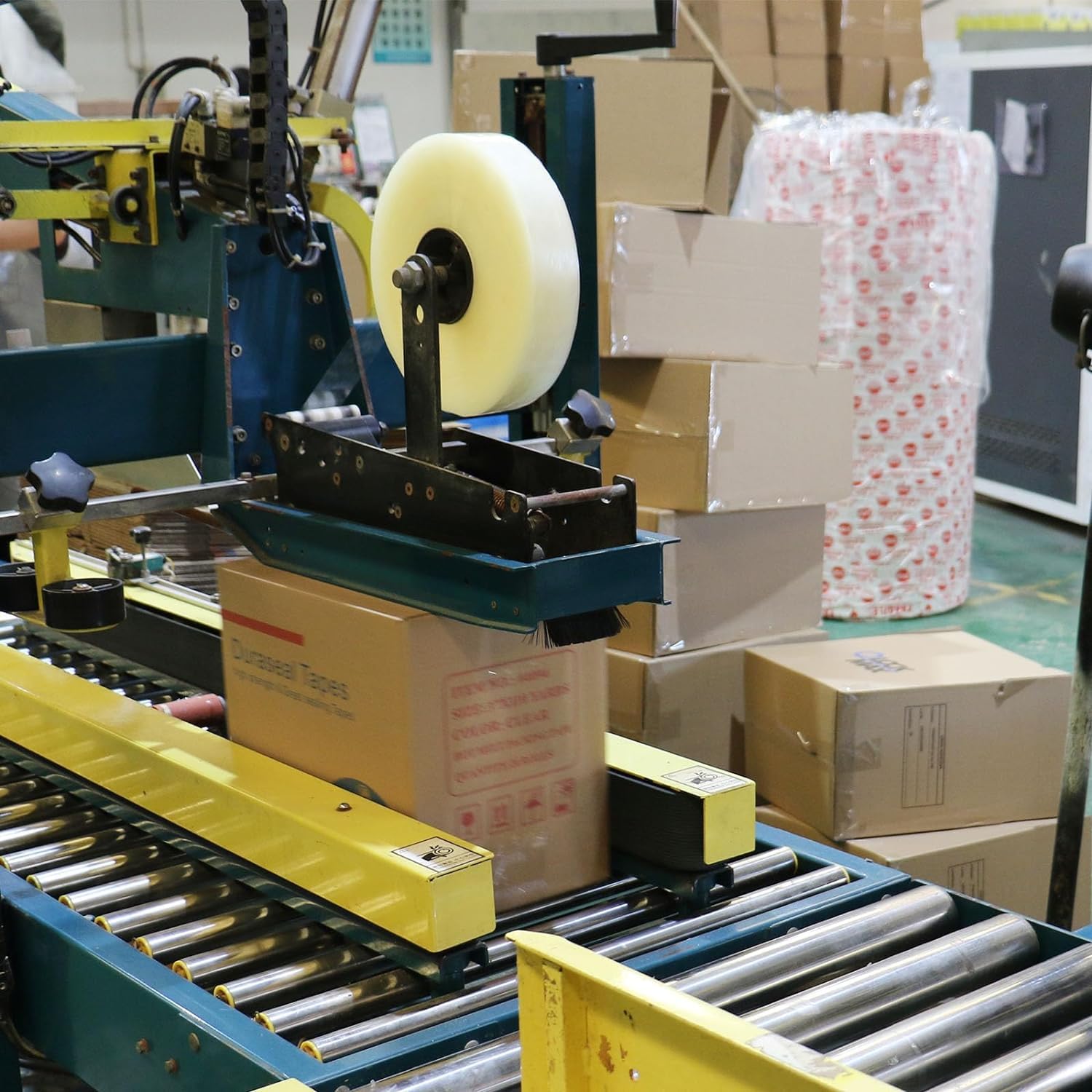 Shield Tape Machine Dispenser Packing Tape - 2 Inch x 1000 Yards, 6 Rolls Clear 2.5 Mil Commercial Refill for Shipping & Packaging | Heavy-Duty Industrial Use for Box Sealing, Warehouse & E-Commerce Shipping