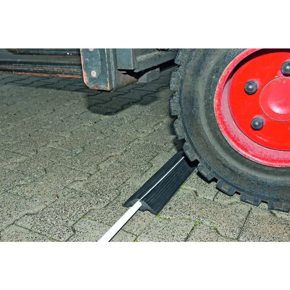Durable Cable Protection Ramp & Reel - Heavy-Duty Cord Cover for Outdoor/Indoor Use - Perfect for Events, Construction Sites & Home Safety