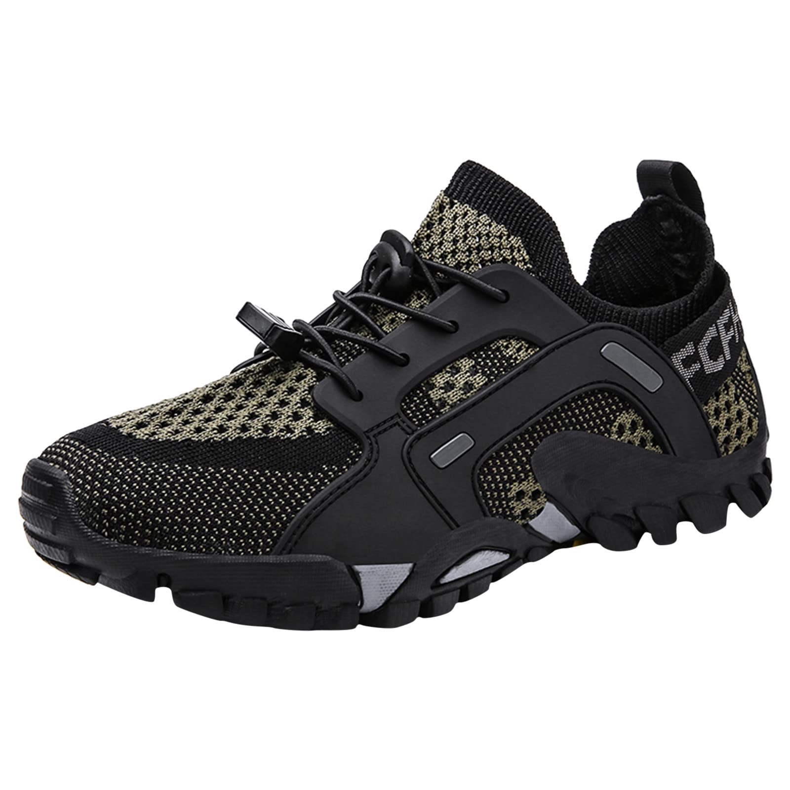 LCpddajlspig Men's Wide Hiking Boots - Lightweight Waterproof Trekking Shoes for Winter, Hunting & Motorcycle Riding | Non-Slip Safety Outdoor Footwear for Mountain Climbing & Camping Adventures