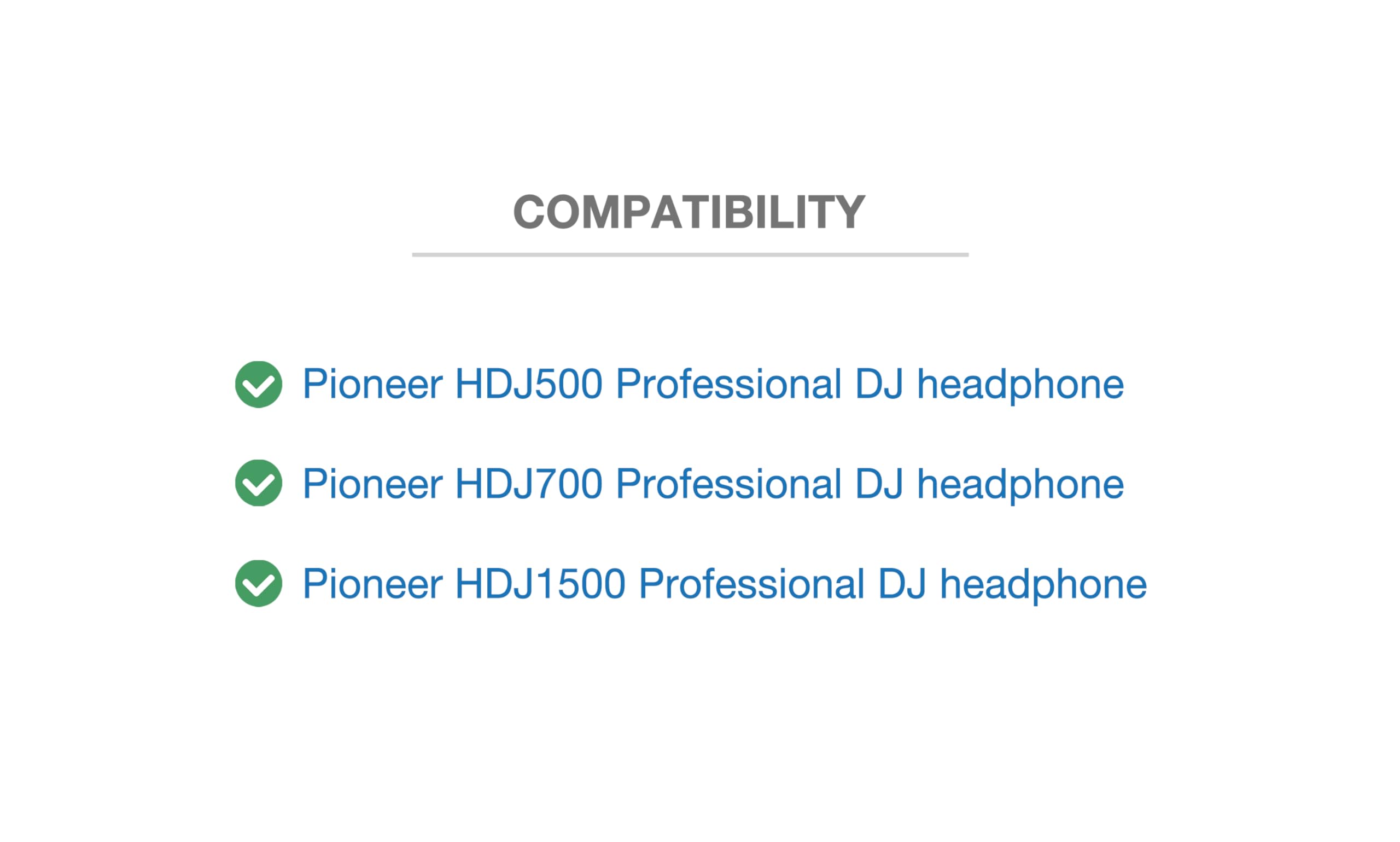 Pioneer HDJ500 HDJ700 HDJ1500 DJ Headphone Replacement Cable - Coiled Spring Audio Cord for Professional DJ Headphones | Perfect for Club Mixing, Live Performances & Studio Recording