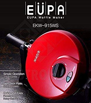 Best Belgian Waffle Maker - 900W Electric Waffle Iron with Non-Stick Plates (220V, Red) - Perfect for Breakfast, Brunch & Family Gatherings