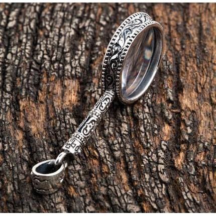Sterling Silver Magnifying Glass Pendant Necklace - Elegant Jewelry for Reading, Hobbies & Gifts | Perfect for Book Lovers, Crafters & Vintage Style