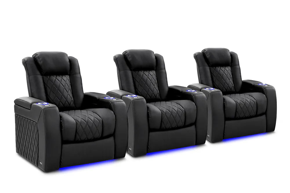 Valencia D BOX Habtic+ Leather Home Theater Seating - Tuscany Ultimate Luxury Edition Recliner Sofa for Movie Theater & Gaming Room - Premium Comfort Home Cinema Seating with Adjustable Headrest