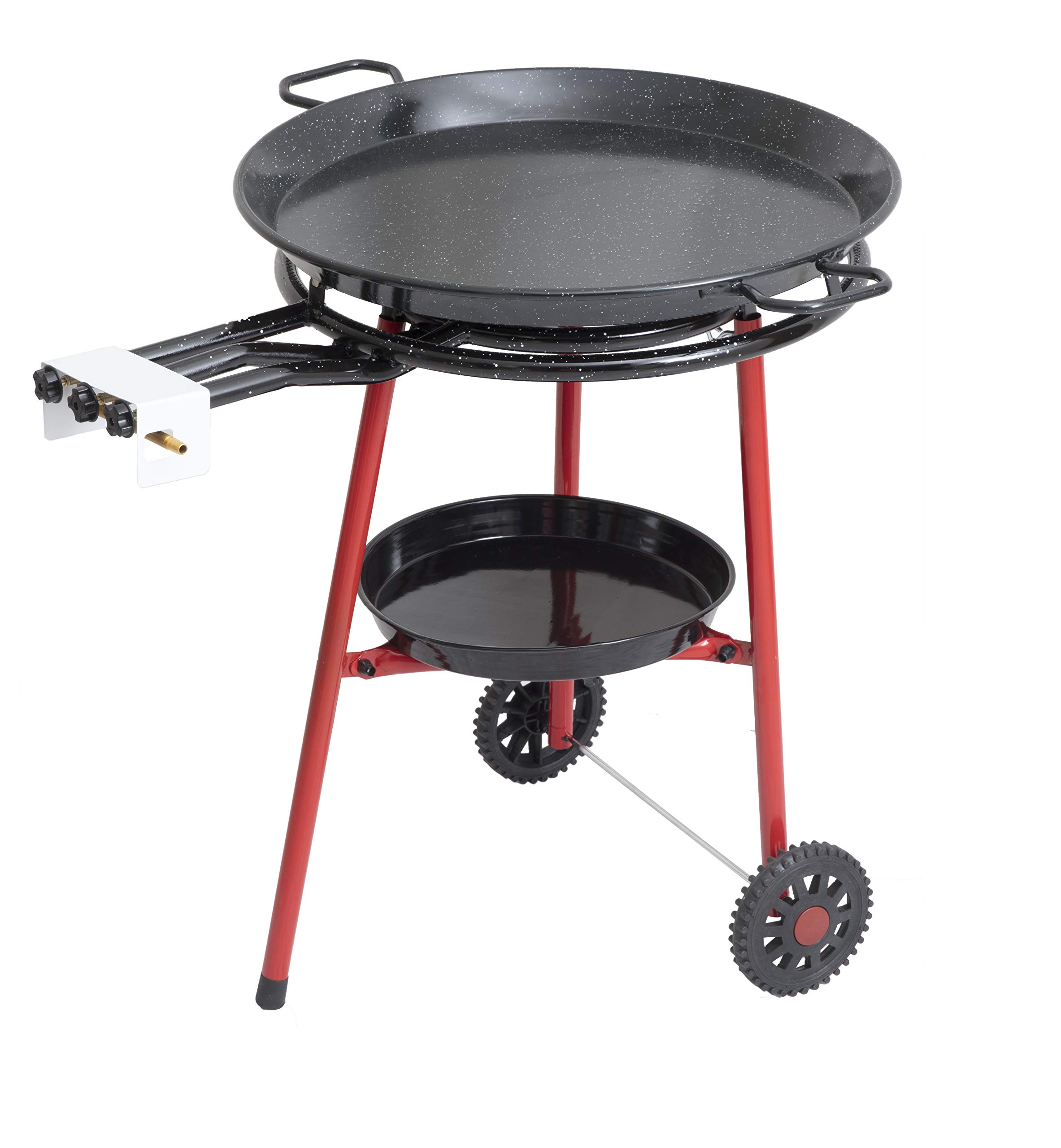 Premium Mabel Home Paella Pan Set with Burner & Stand - Complete Kit for 8, 14 & 20 Servings (26-inch for 20 Servings) - Perfect for Outdoor Cooking, Spanish Cuisine & Family Gatherings