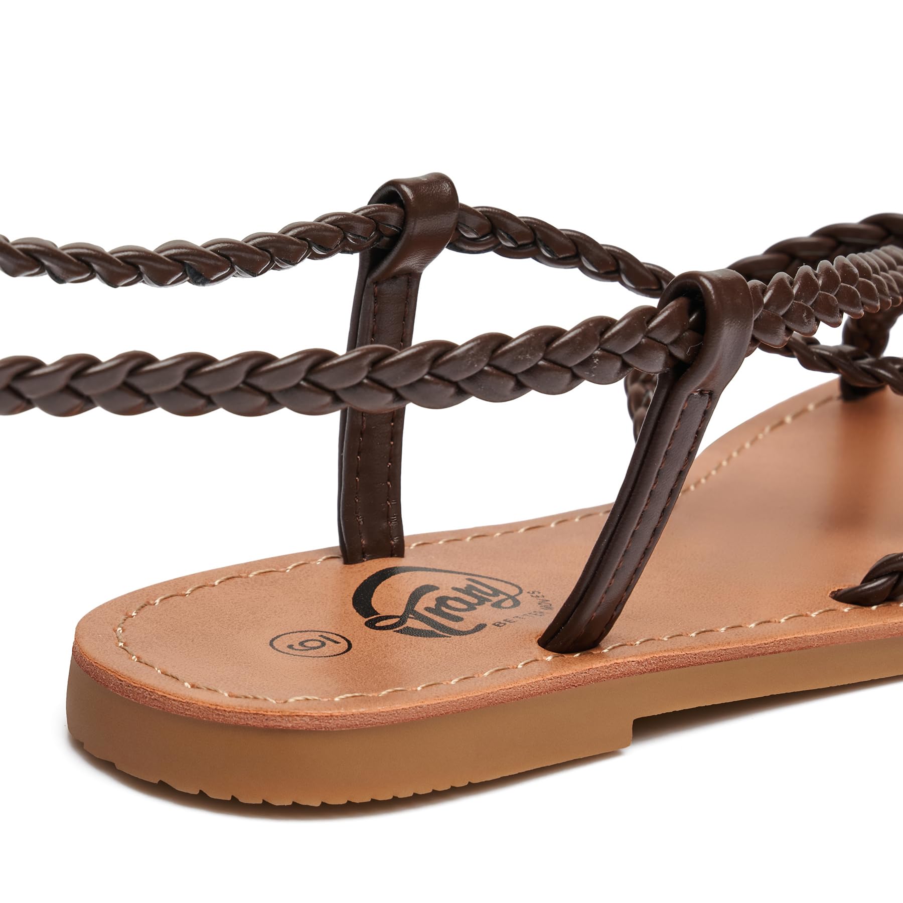 Women's Trary Lace-Up Gladiator Sandals - Open Toe Flat Dressy Summer Sandals for Beach & Casual Wear | 2023 Trendy Women's Fashion Footwear for Outdoor, Vacation & Daily Use