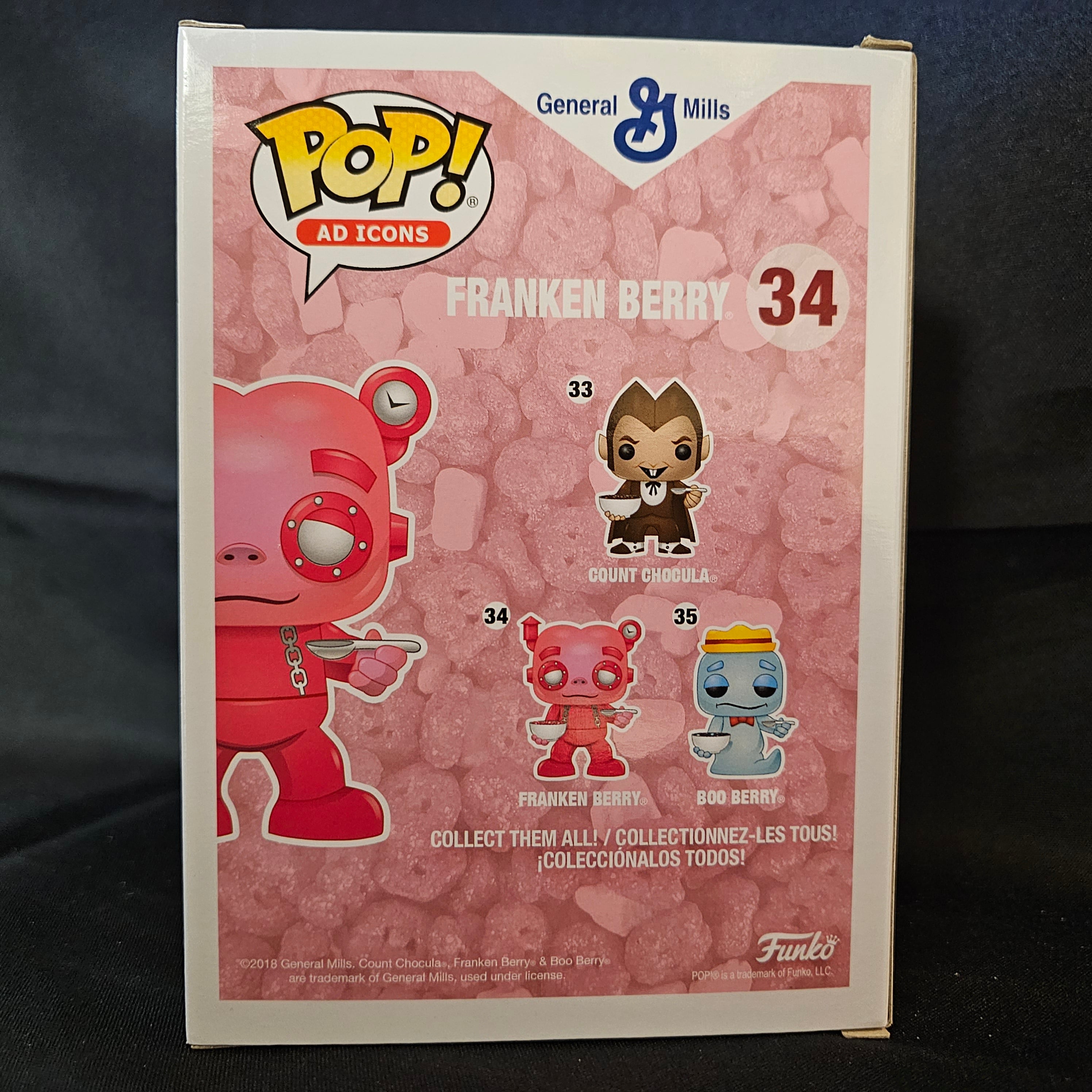 Funko Pop! Vinyl Figure - General Mills Franken Berry with Cereal Bowl | Collectible Ad Icon | Perfect for Pop Culture Fans & Cereal Lovers | Great for Display, Gifts, and Nostalgic Home Decor