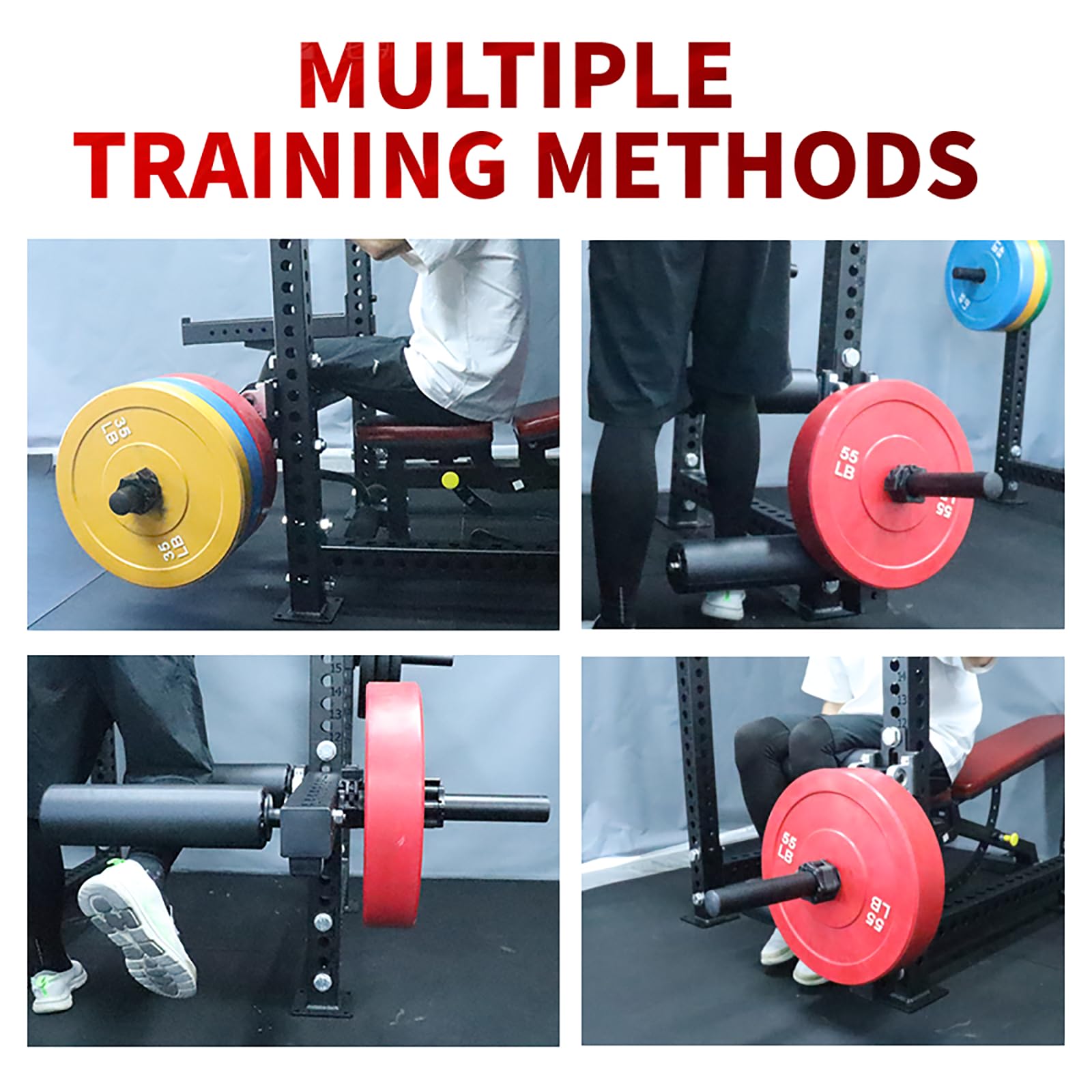 Leg Extension Rack Attachment - Adjustable Leg Curl & Extension Machine for Squat Rack - Strengthen & Tone Legs - Perfect for Home Gym & Strength Training Workouts
