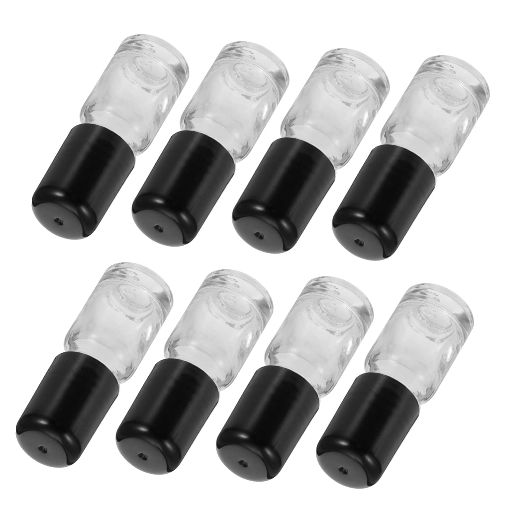 FRCOLOR 25pcs Refillable Roll-on Bottles for Travel - Empty Glass Roller Bottles for Lip Balm, Essential Oils & Cosmetics | Perfect for DIY Lip Gloss, Skincare & Sample Packaging