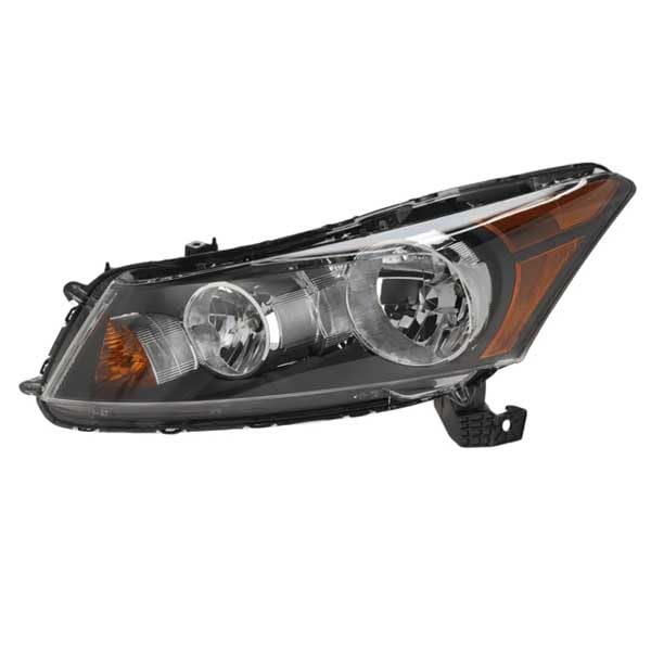 2008-2012 Honda Accord Sedan Left Driver Side Halogen Headlight Assembly with Bulb - OEM Replacement for Improved Night Visibility & Safety Driving