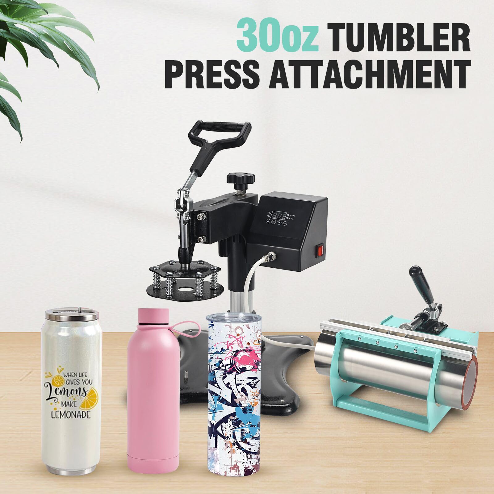 5-in-1 ColorSub Heat Press Machine 12x15 Inch for T-Shirts & Sublimation - Perfect for DIY Custom Apparel, Mugs, Hats & Home Business Use