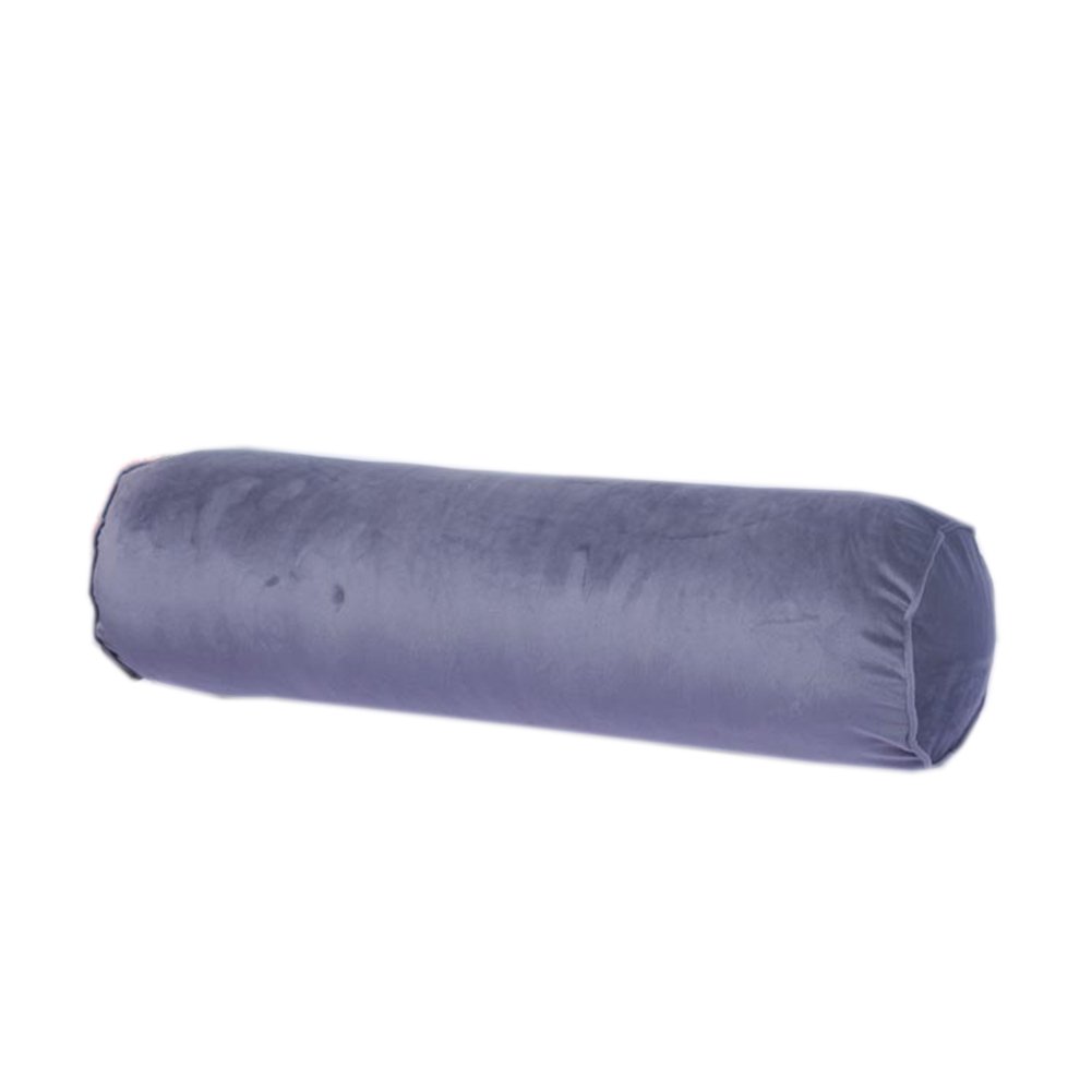 Soft Plush Cylindrical Candy Pillow - Long Decorative Cushion for Sofa, Waist Support (Dark Grey, Small Size) | Perfect for Living Room Decor, Bed Rest & Lumbar Comfort