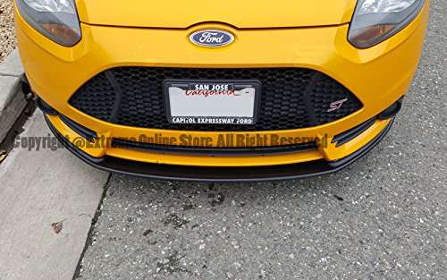 2012-2014 Ford Focus ST MK3 Carbon Fiber Front Bumper Lower Lip Splitter - Replacement & Add-On for Enhanced Style & Aerodynamics - Perfect for Car Enthusiasts & Street Racing Upgrades