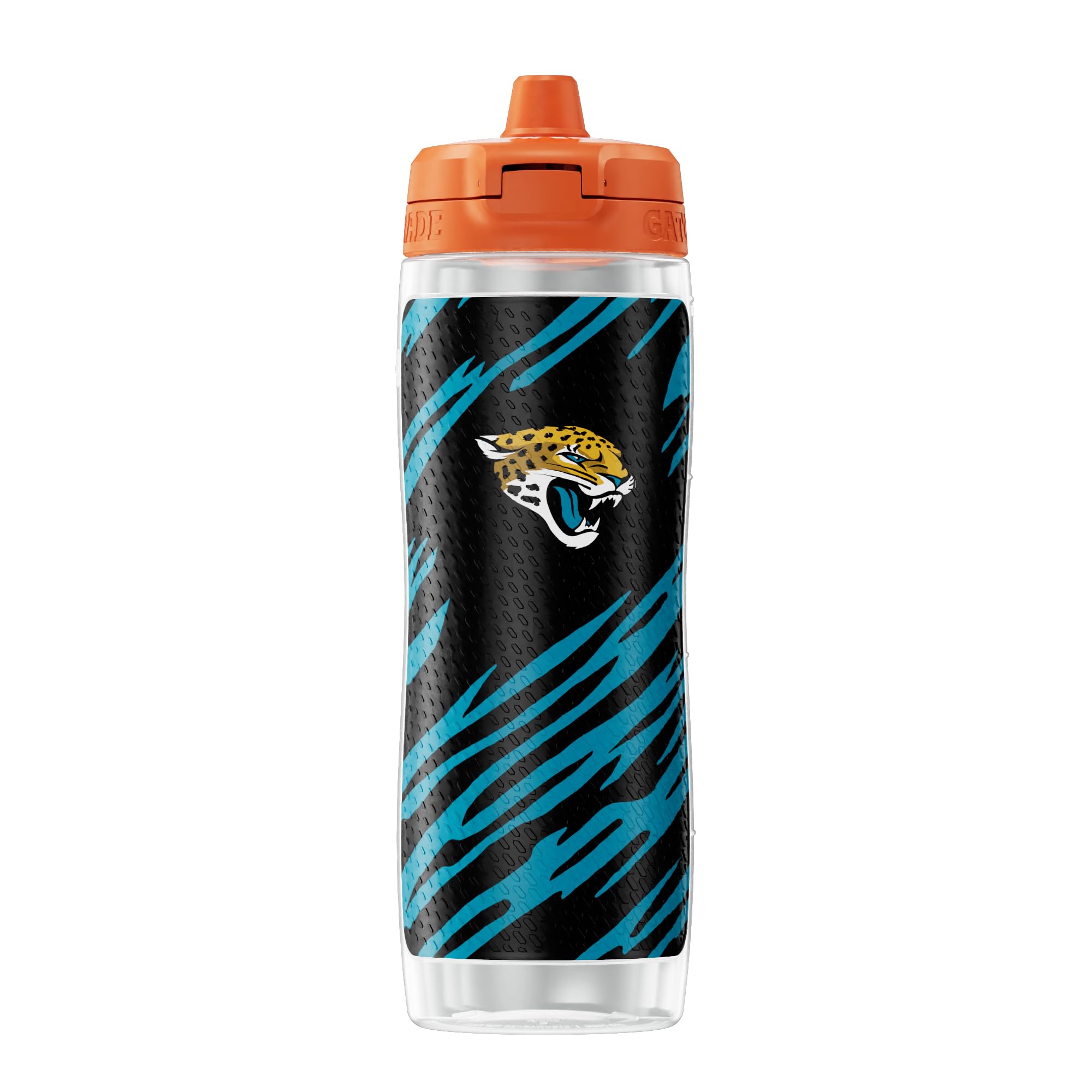 Gatorade Gx NFL Non-Slip Squeeze Water Bottle with Hydration System & Sports Drink Concentrate Pods - Perfect for Football Training, Gym Workouts and Outdoor Activities