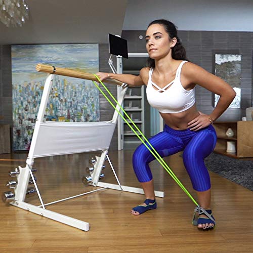 Premium Exercise Resistance Bands with Cushioned Grips - Full Body Workout for Arms, Legs, Back & Shoulders - Home Gym, Yoga, Pilates & Physical Therapy