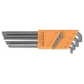Easton Pro Stubby Allen Wrench Set - 6-Piece Metric Hex Key Set for Bikes, Furniture & DIY Projects - Compact Tool Kit for Tight Spaces & Home Repairs