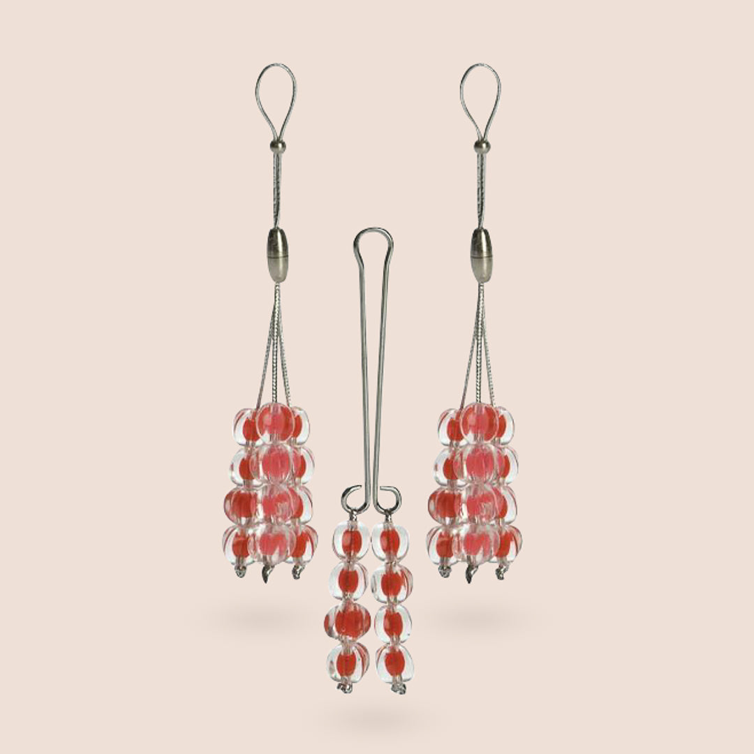 Ruby Nipple and Clitoral Jewelry | Non-Piercing Body Jewelry for Sensual Wear & Intimate Occasions
