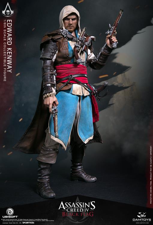 1/6 Scale Edward Kenway Figure from Assassin's Creed IV Black Flag - DMS003 Collectible Action Figure by Damtoys | Perfect for Gaming Fans, Collectors & Display in Home/Office