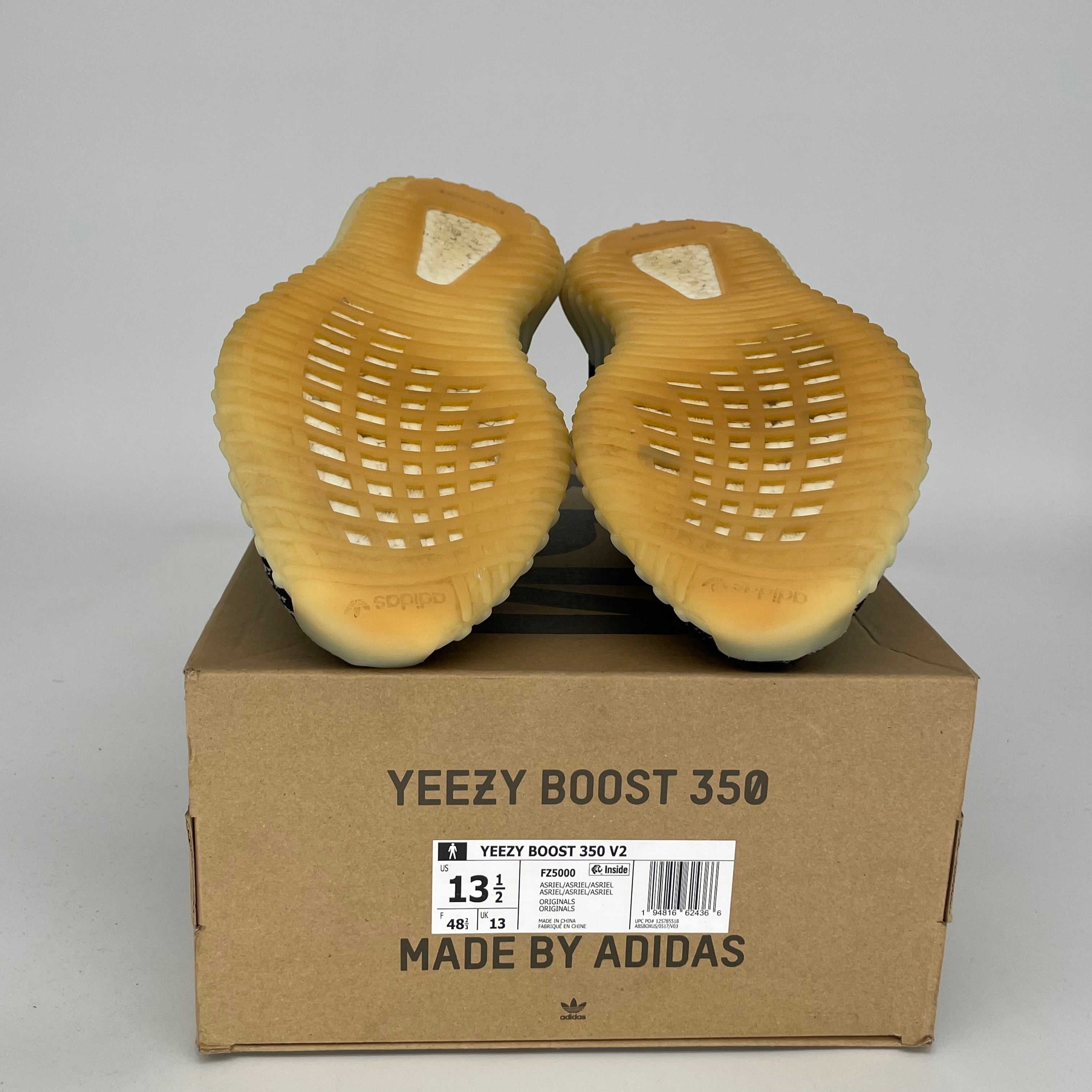Adidas Yeezy Boost 350 V2 Carbon Sneakers - Men's Size 13.5 (FZ5000) | Comfortable Running Shoes for Gym, Jogging & Casual Wear