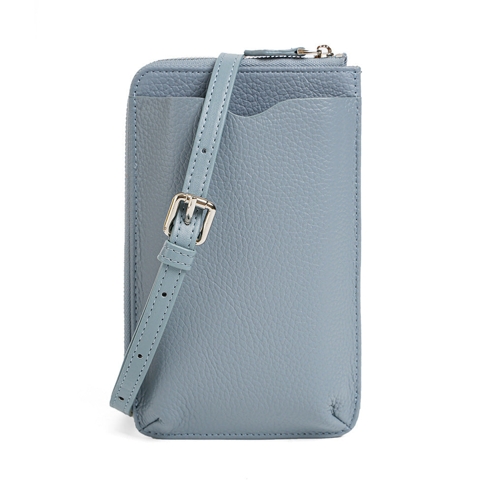 Genuine Leather Crossbody Phone Bag for Women & Men - Stylish Shoulder Purse for iPhone, Samsung, Travel & Everyday Use