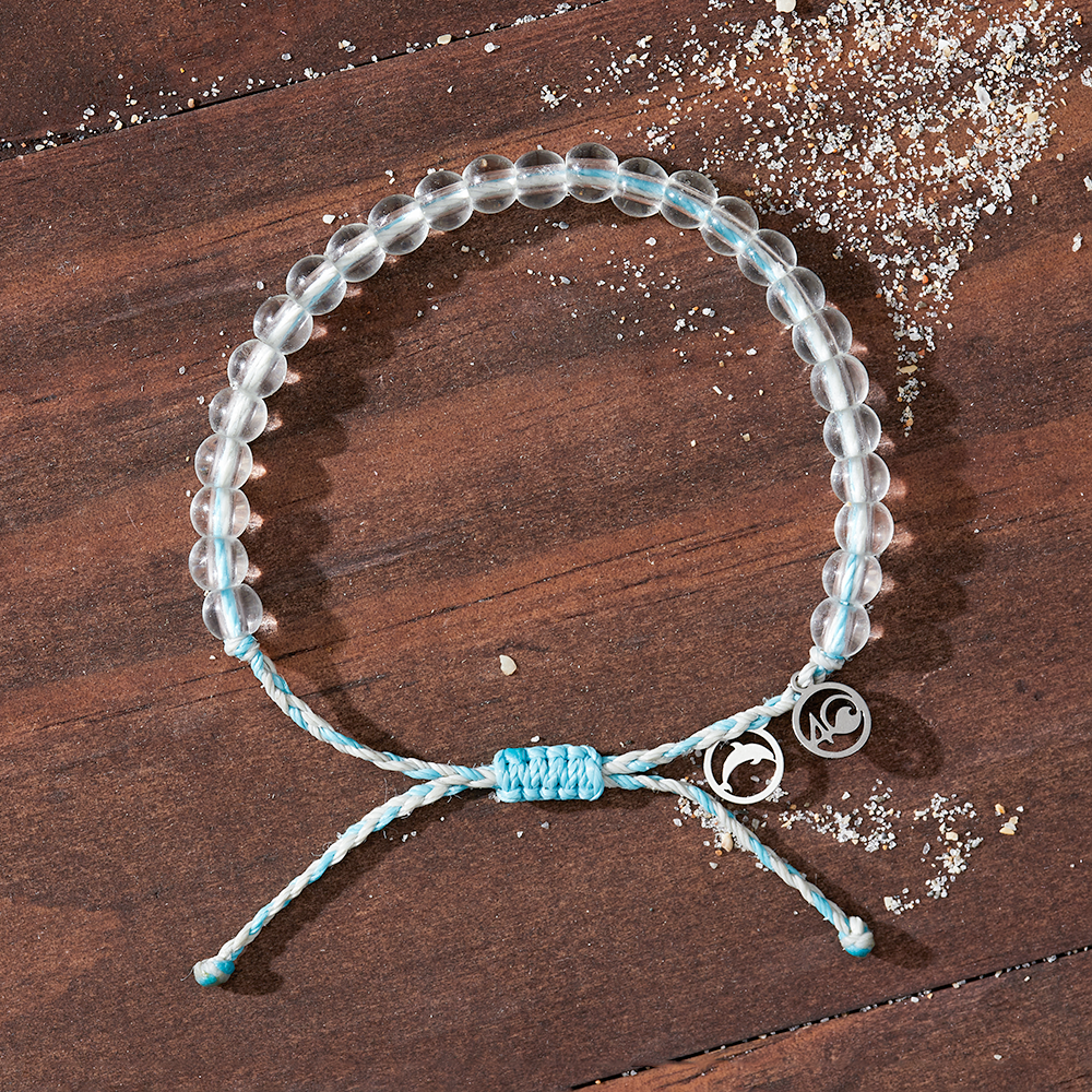 4ocean Dolphin Beaded Bracelet - Eco-Friendly Ocean Conservation Jewelry for Women & Men | Perfect for Beach Vacation, Ocean Lovers & Environmental Supporters