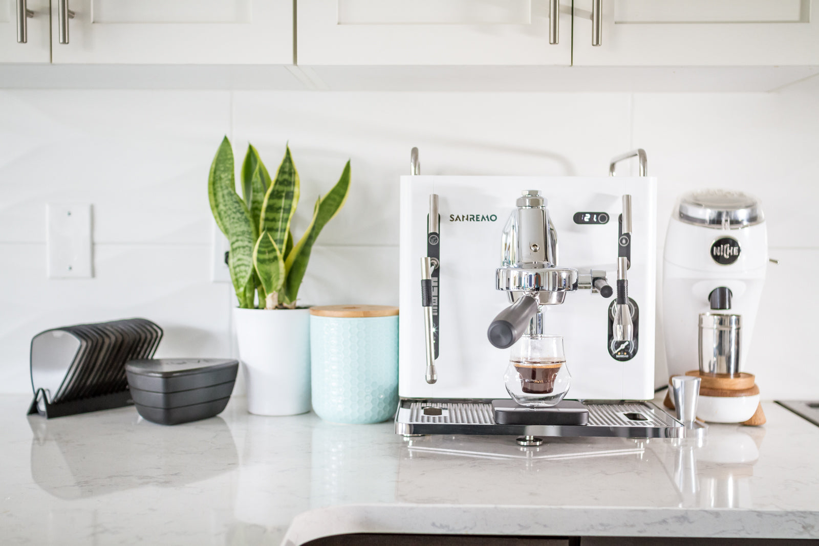 Sanremo CUBE Professional Espresso Machine - Black | Compact & Fast Brewing for Home Baristas & Coffee Shops | Perfect for Espresso, Latte & Cappuccino