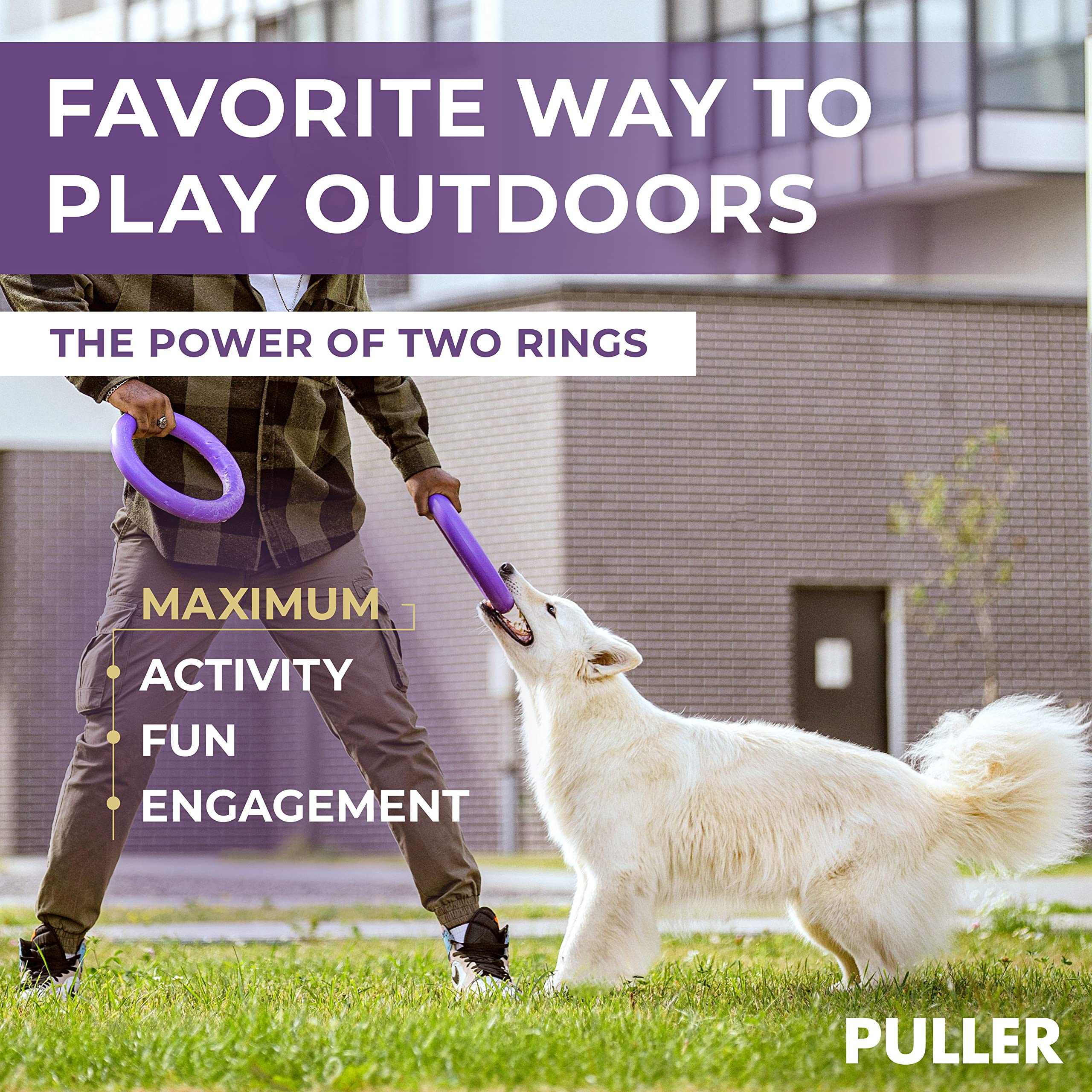 **Durable Outdoor Dog Ring Toys - Fetch & Tug of War Toy for Small, Medium & Large Dogs - Soft Frisbee & Ball Alternative - Perfect for Backyard Play, Agility Training & Interactive Fun**